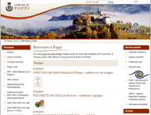 Tablet Screenshot of comune.poppi.ar.it